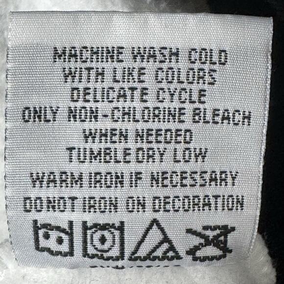 Born Fly Hoodie XL Black White Split Logo Graphic The World Is Yours Pullover - Picture 10 of 10